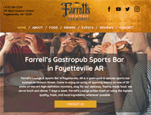 Tablet Screenshot of farrellslounge.com